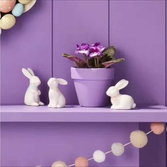 3pc Ceramic Easter Rabbit Set - Spritz - Picture 2 of 4